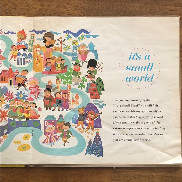 Walt Disney It’s A Small World Album Cover Story Book Insert - Picture 10 of 14